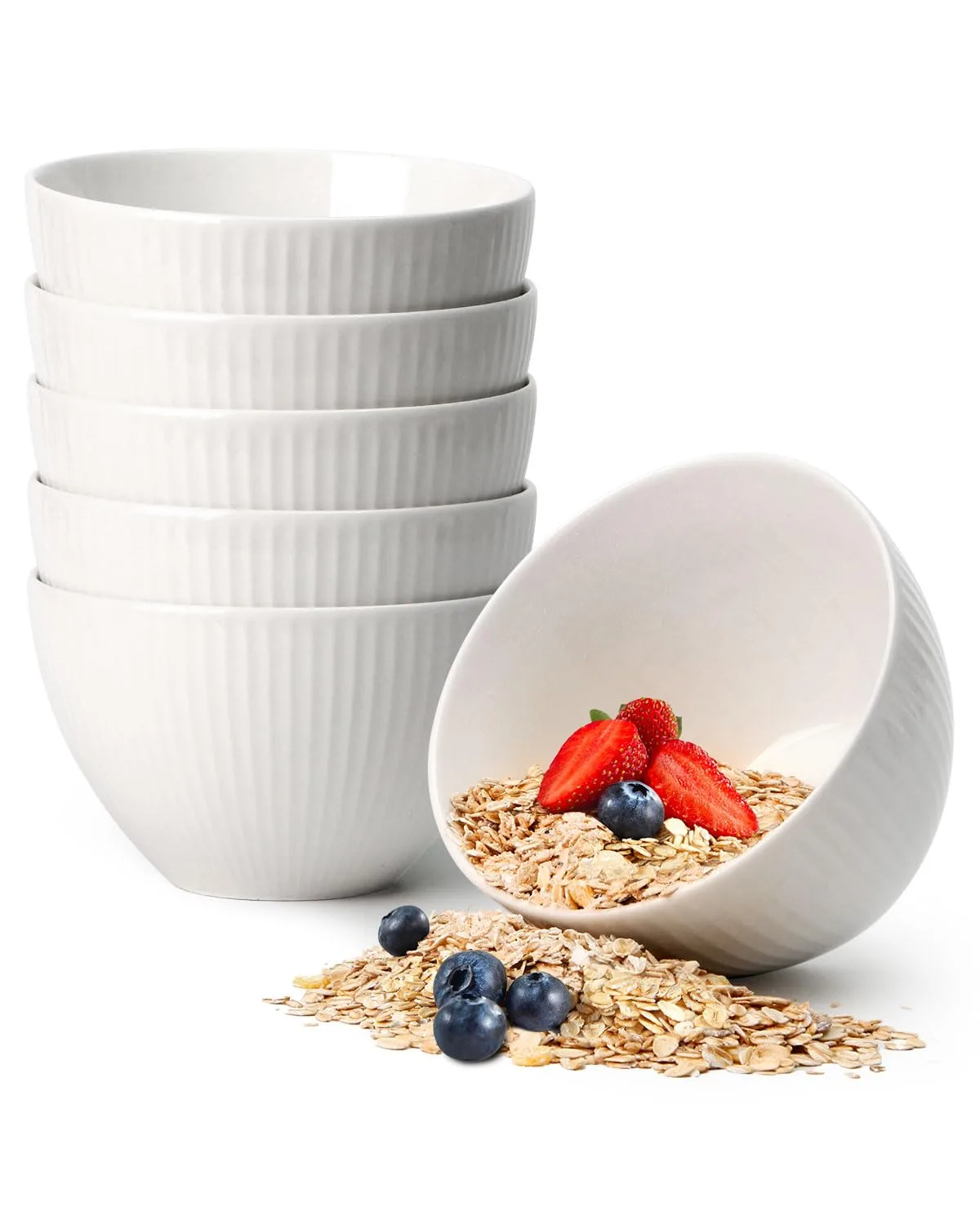 NUTRIUPS kerámikus tálak 750 ml fehér 6 db