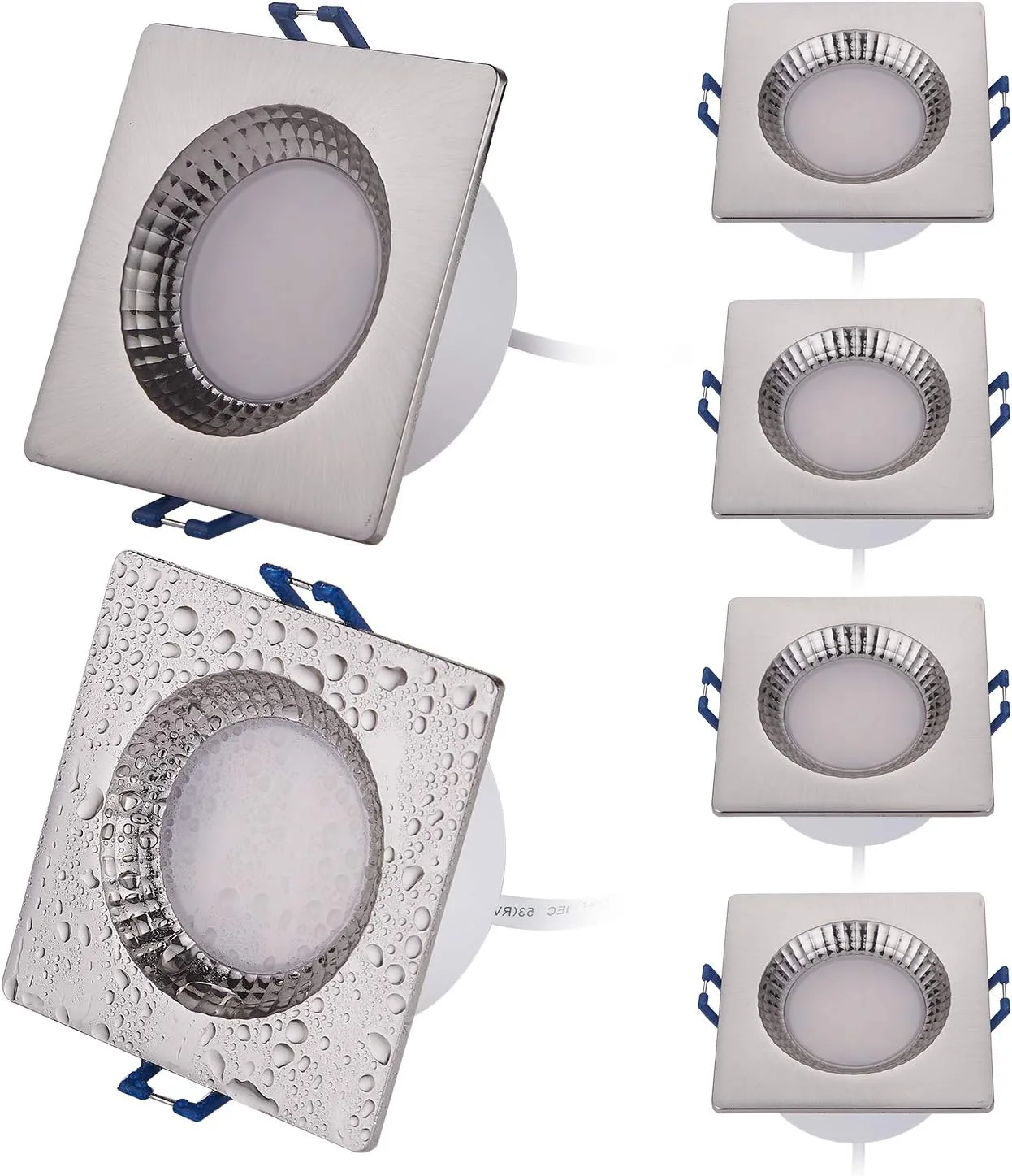 HCFEI melegfehér LED világítótestek 6 W IP44 6 db