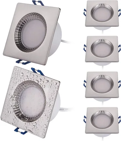 HCFEI melegfehér LED világítótestek 6 W IP44 6 db